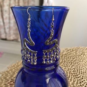 Silver marcasite earrings